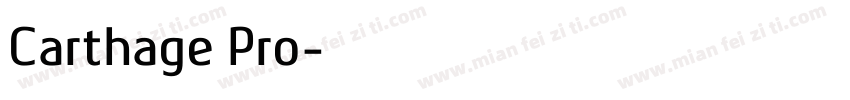 Carthage Pro字体转换